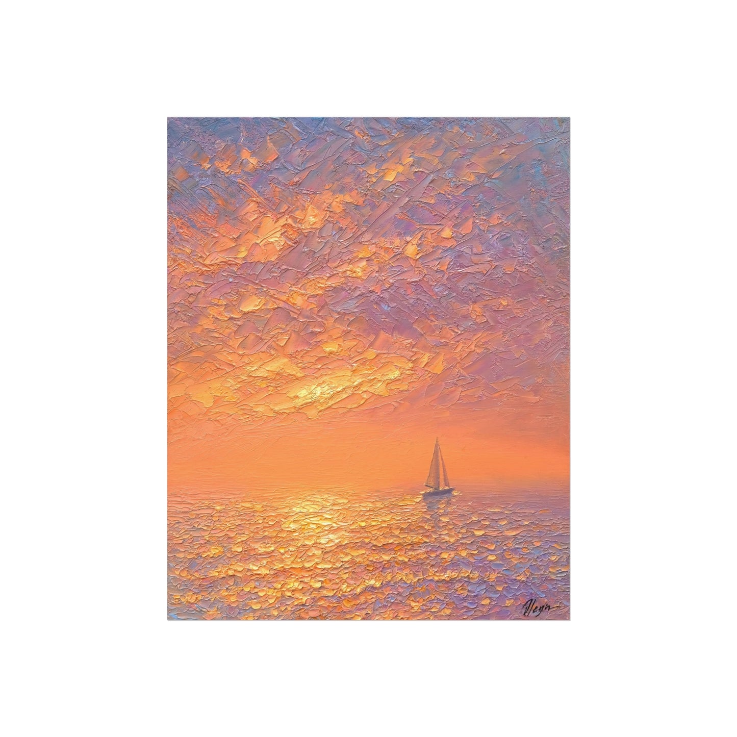 Orange Sunset by Dmitry Oleyn