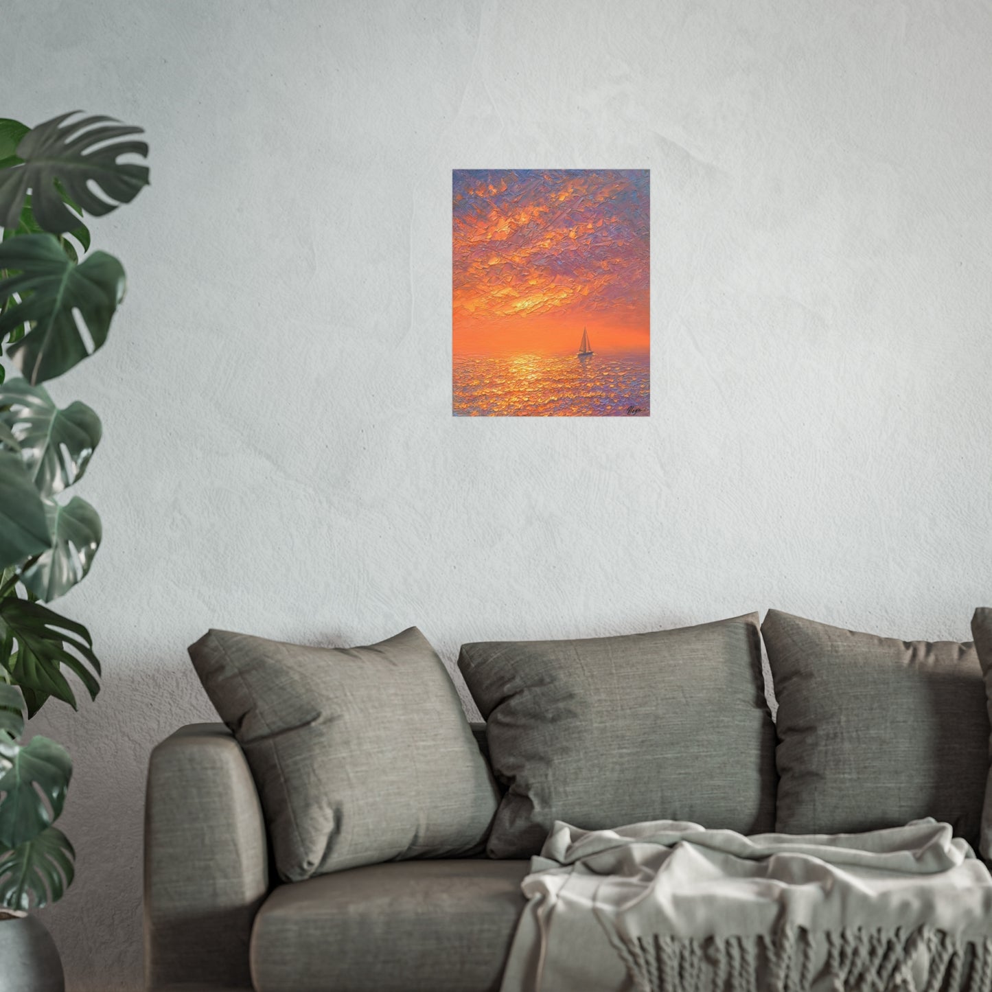 Orange Sunset by Dmitry Oleyn