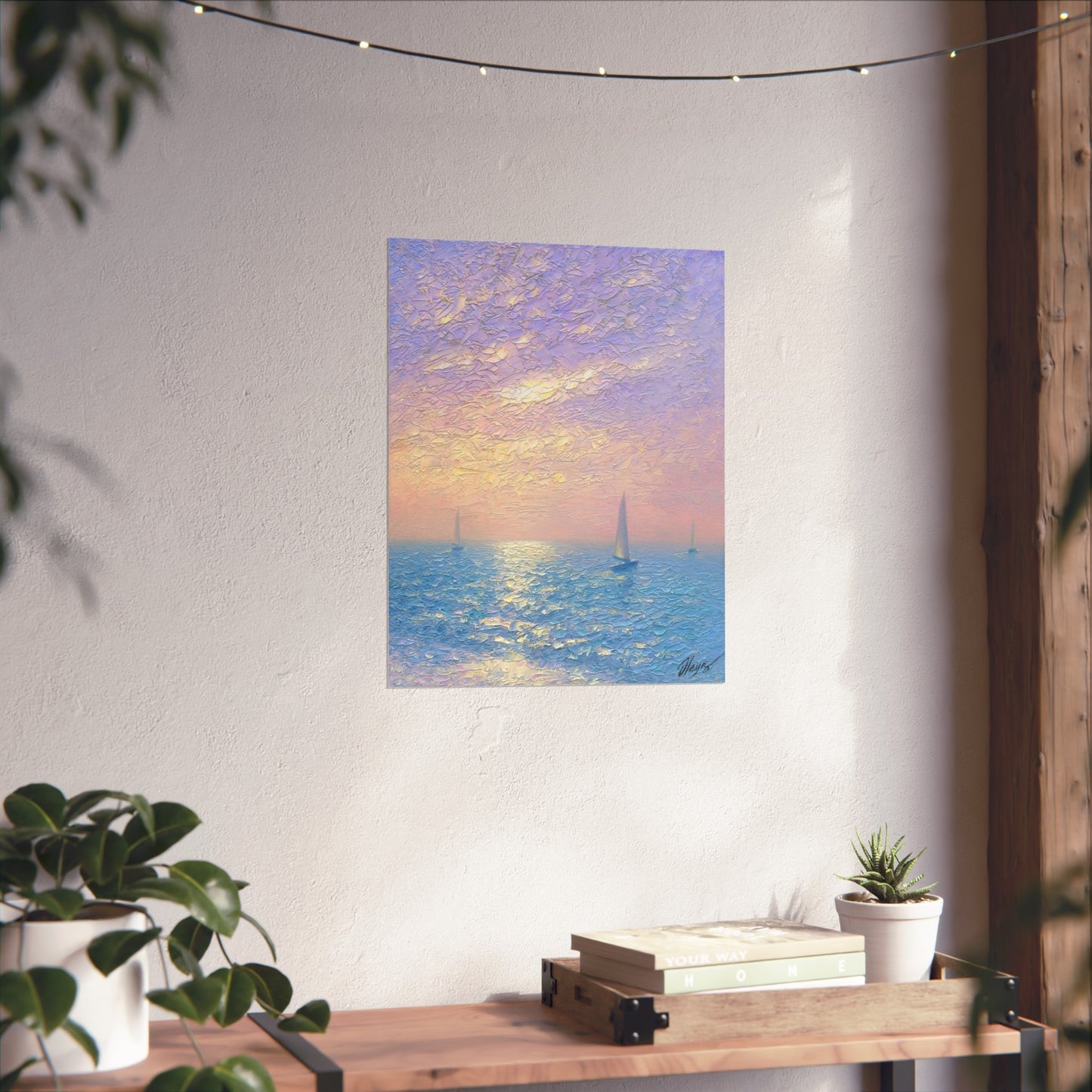 Serene Ocean Sunset by Dmitry Oleyn