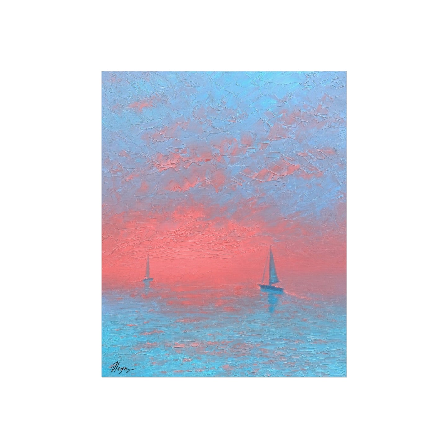 Serene Sailboats by Dmitry Oleyn
