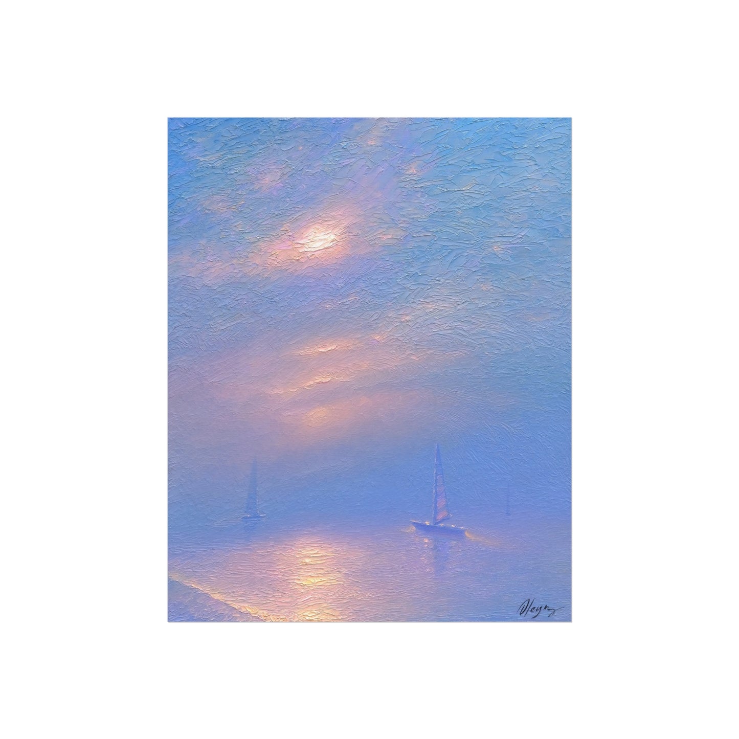 Serene Sailboat by Dmitry Oleyn